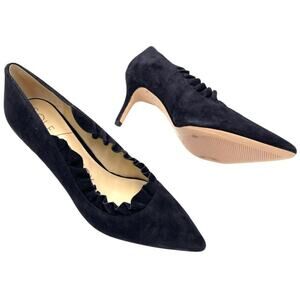 NEW - Sole Society Danla Ruffle Pump 100% Suede Suede sole size 6.5